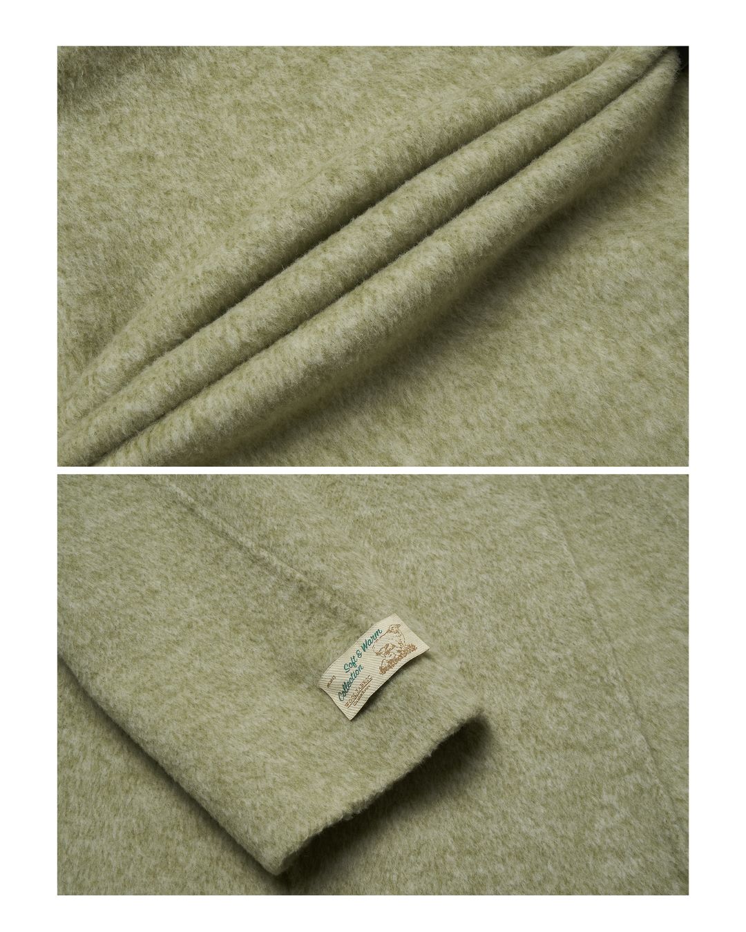 Retro Wool Collared Long Coat　CT008