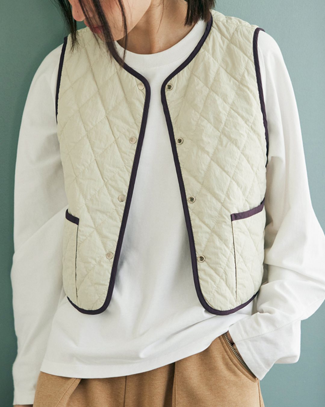 Nylon Quilted Vest　VT001