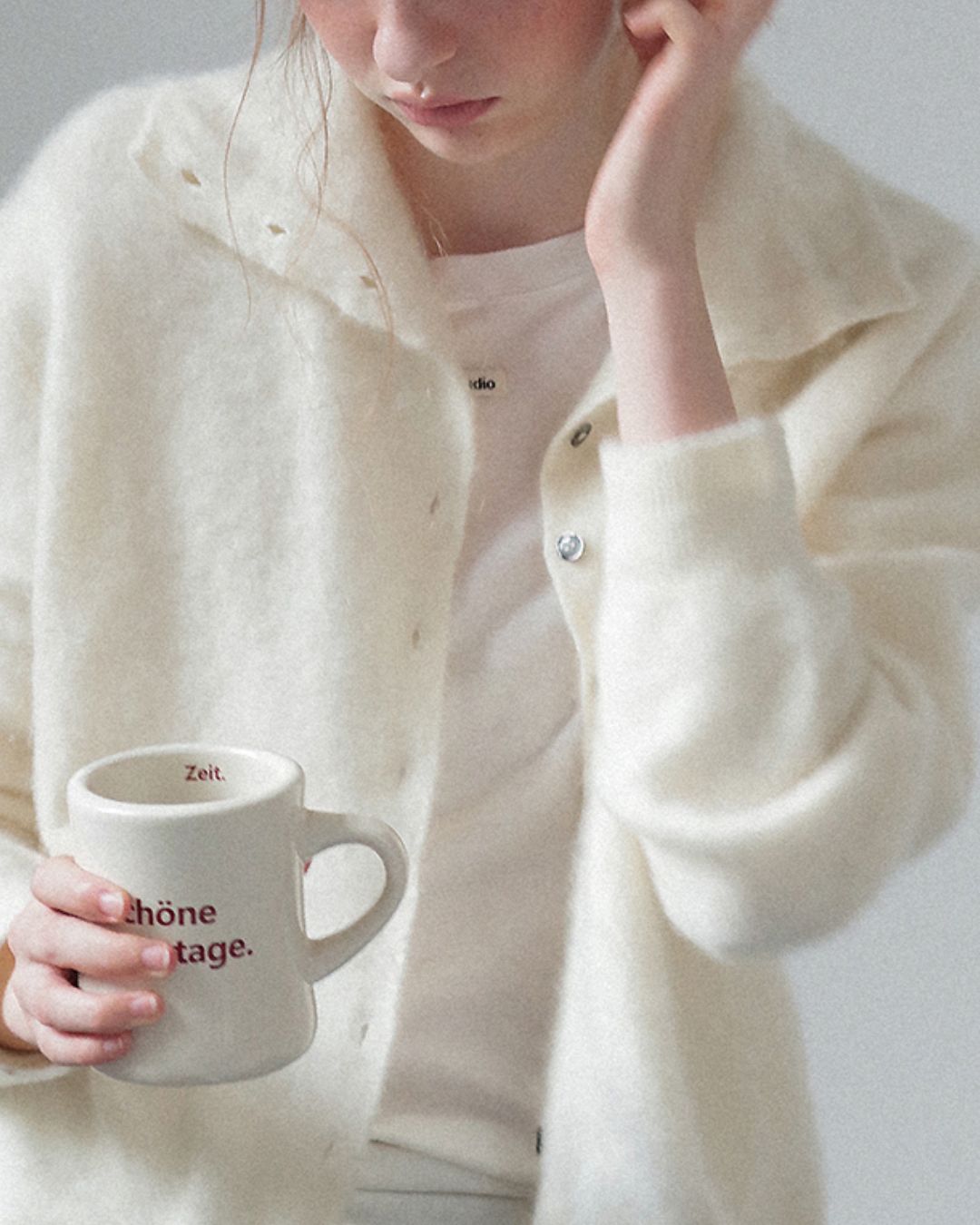 Wool Cashmere Knit Cardigan　KN038