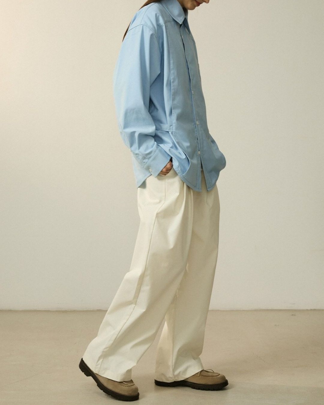 Casual Straight Pants With Mini Bag　PT034