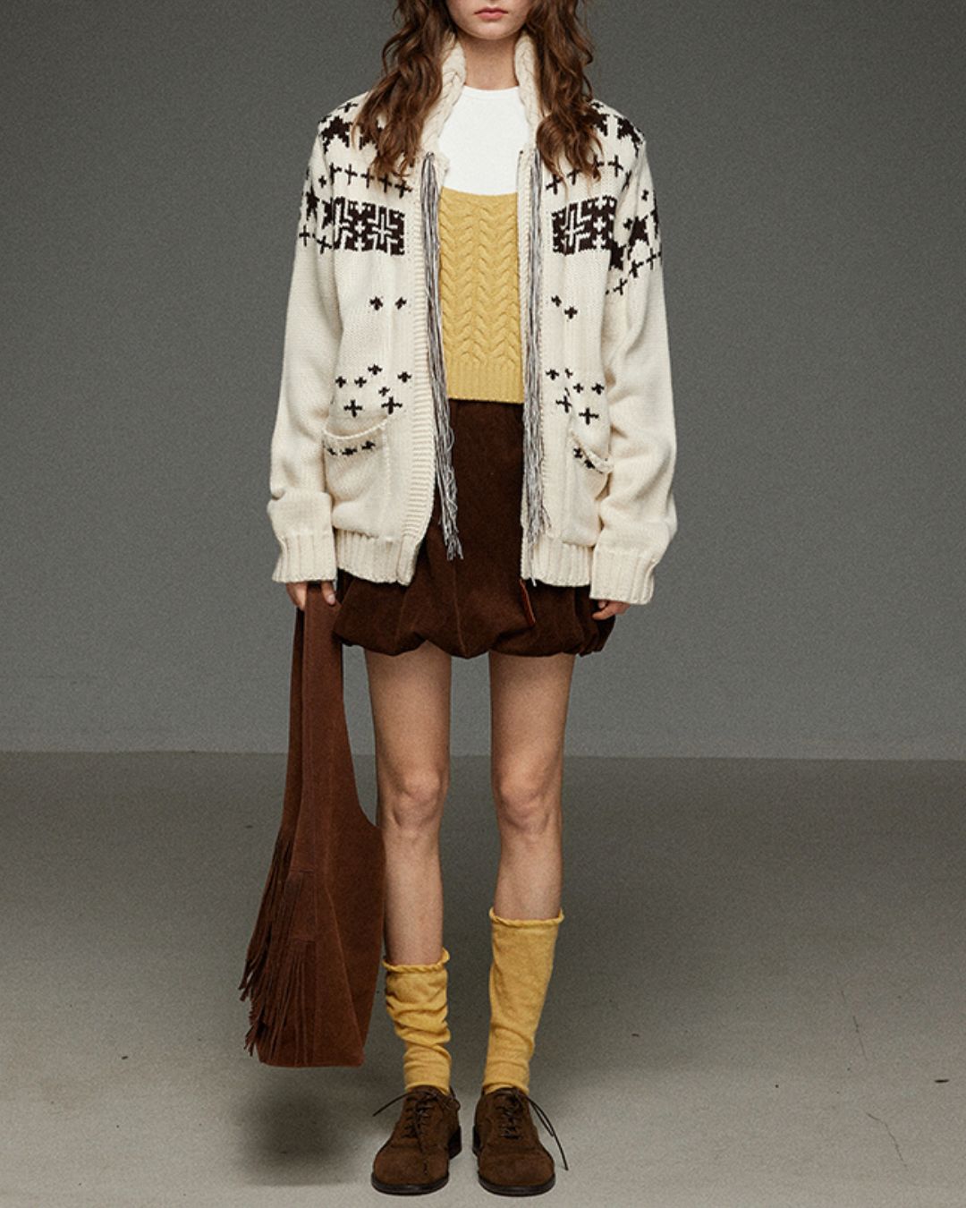 Cable Knit Camisole Vest　KN054