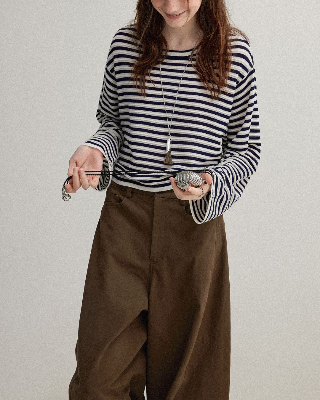 Striped Knit T-shirt　KN018