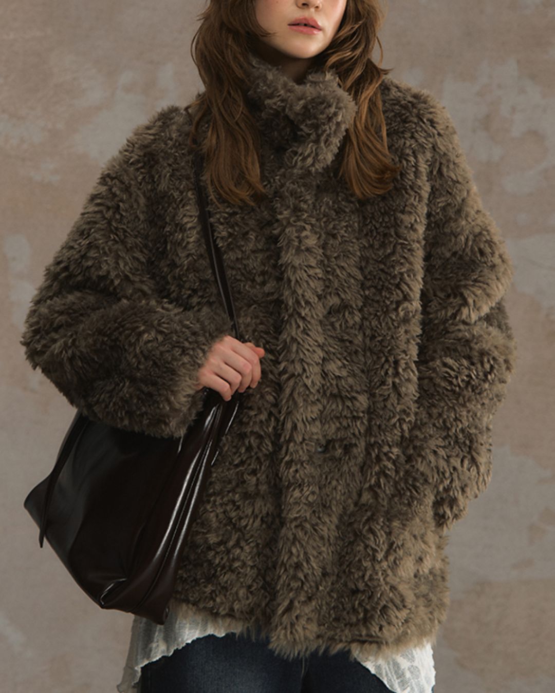 Reversible Mouton Fur Coat　CT025