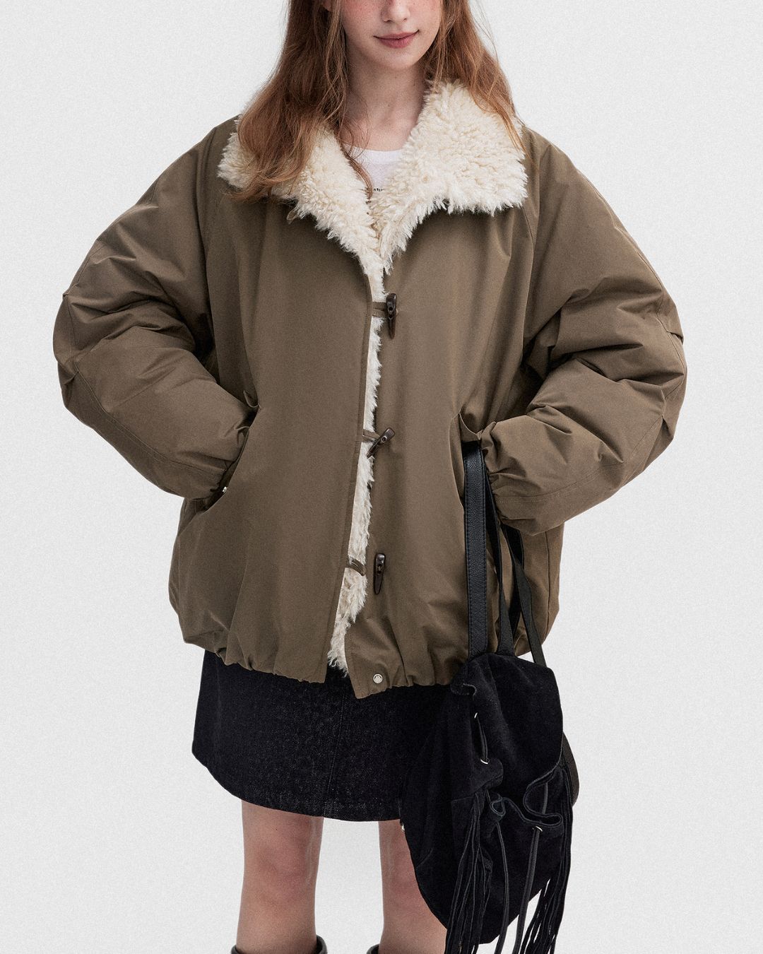 Fur-lined Down Jacket　JK057