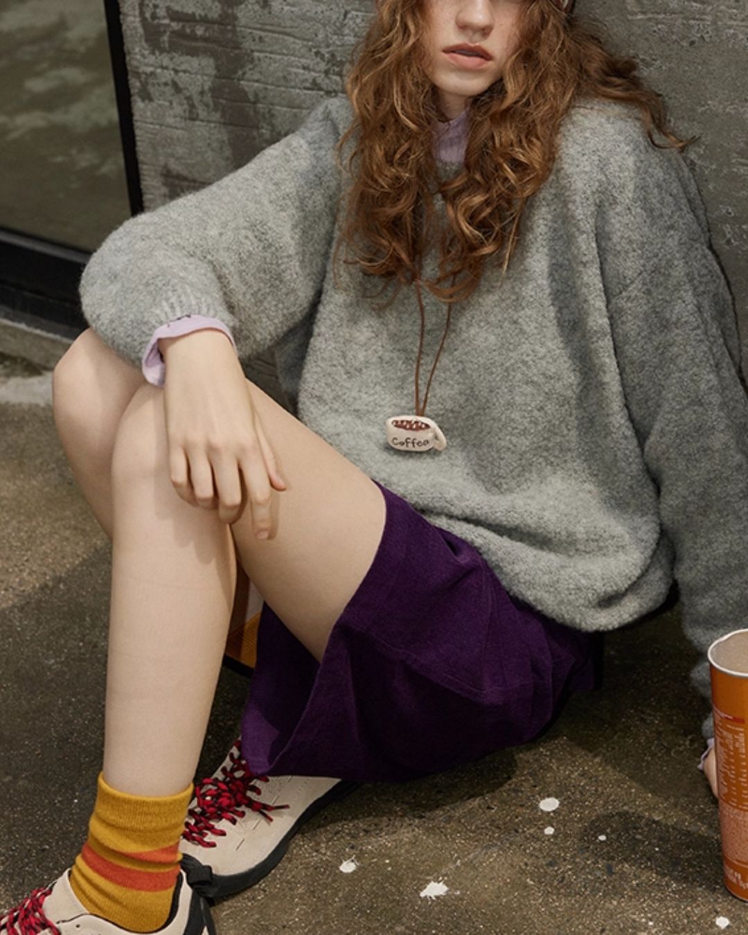 Wool Crew Neck Sweater　KN046