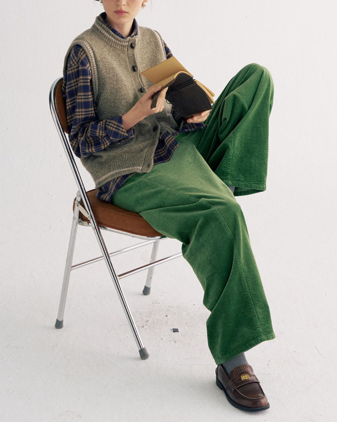 Flannel Cotton Check Shirt　LS039