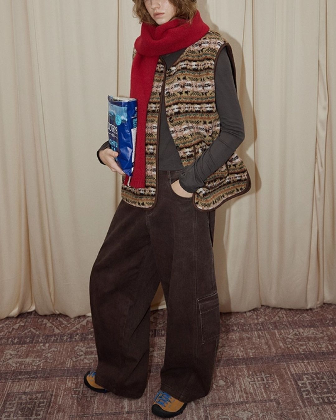 Work Denim Wide Pants　DP008