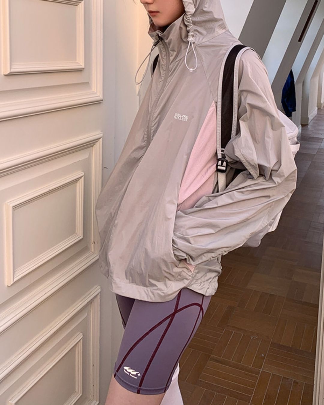 Color Block Fitness Shorts　SP002