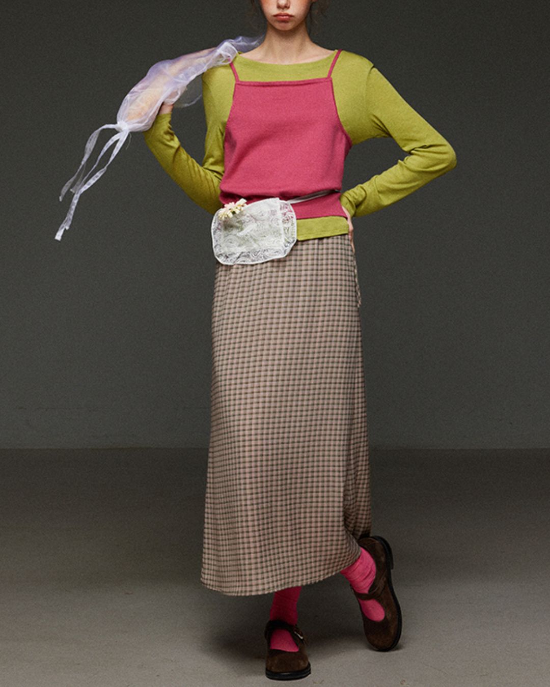 Back-open Camisole Knit Vest　KN033