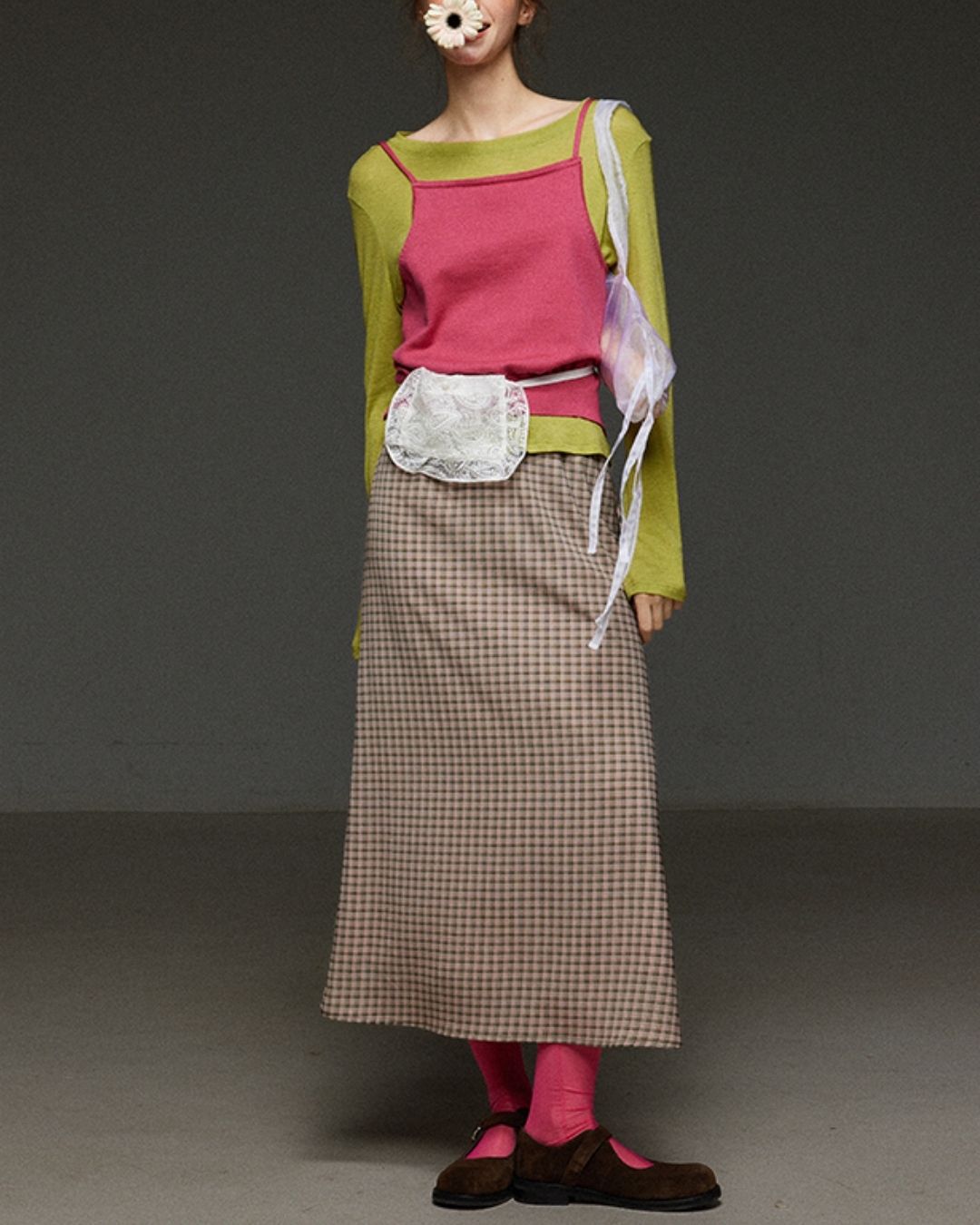 Boat Neck Slim Fit T-shirt　LT012