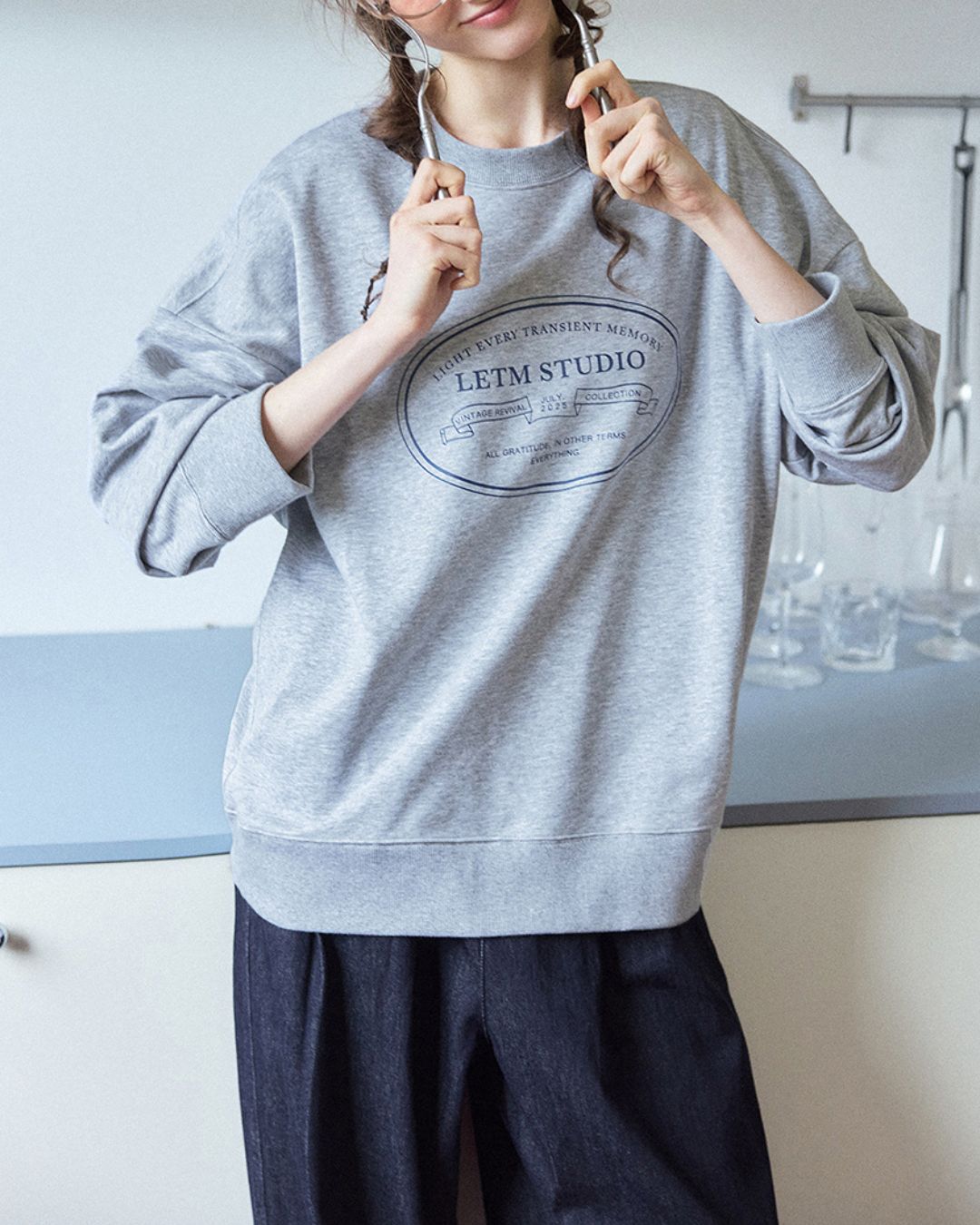 Letter Printed Sweat　SW003