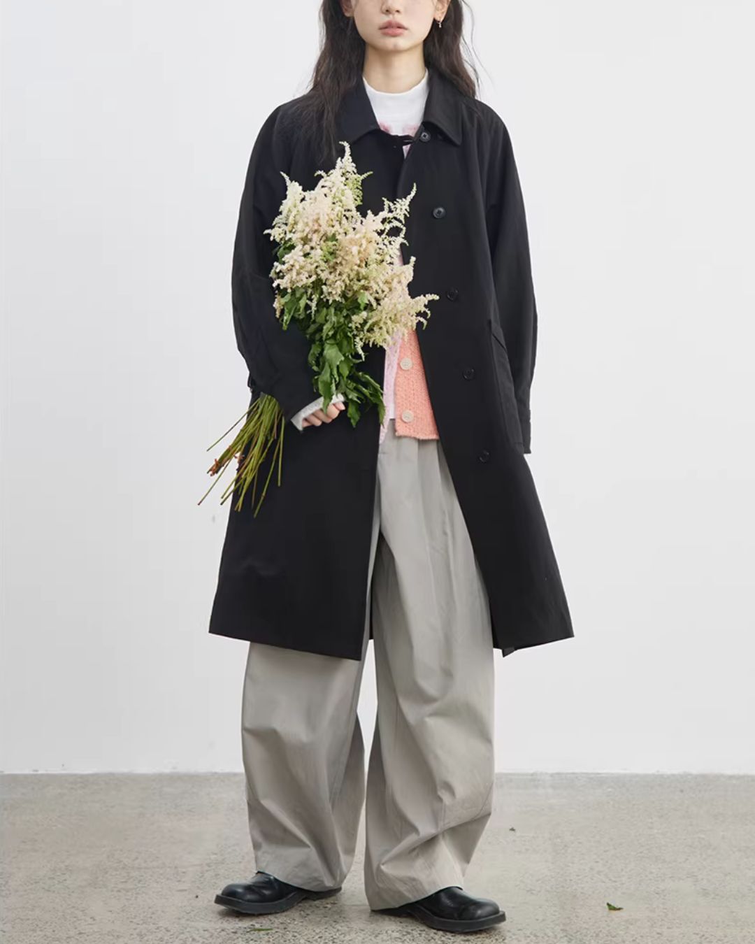 Side-button Single Trench Coat　CT034