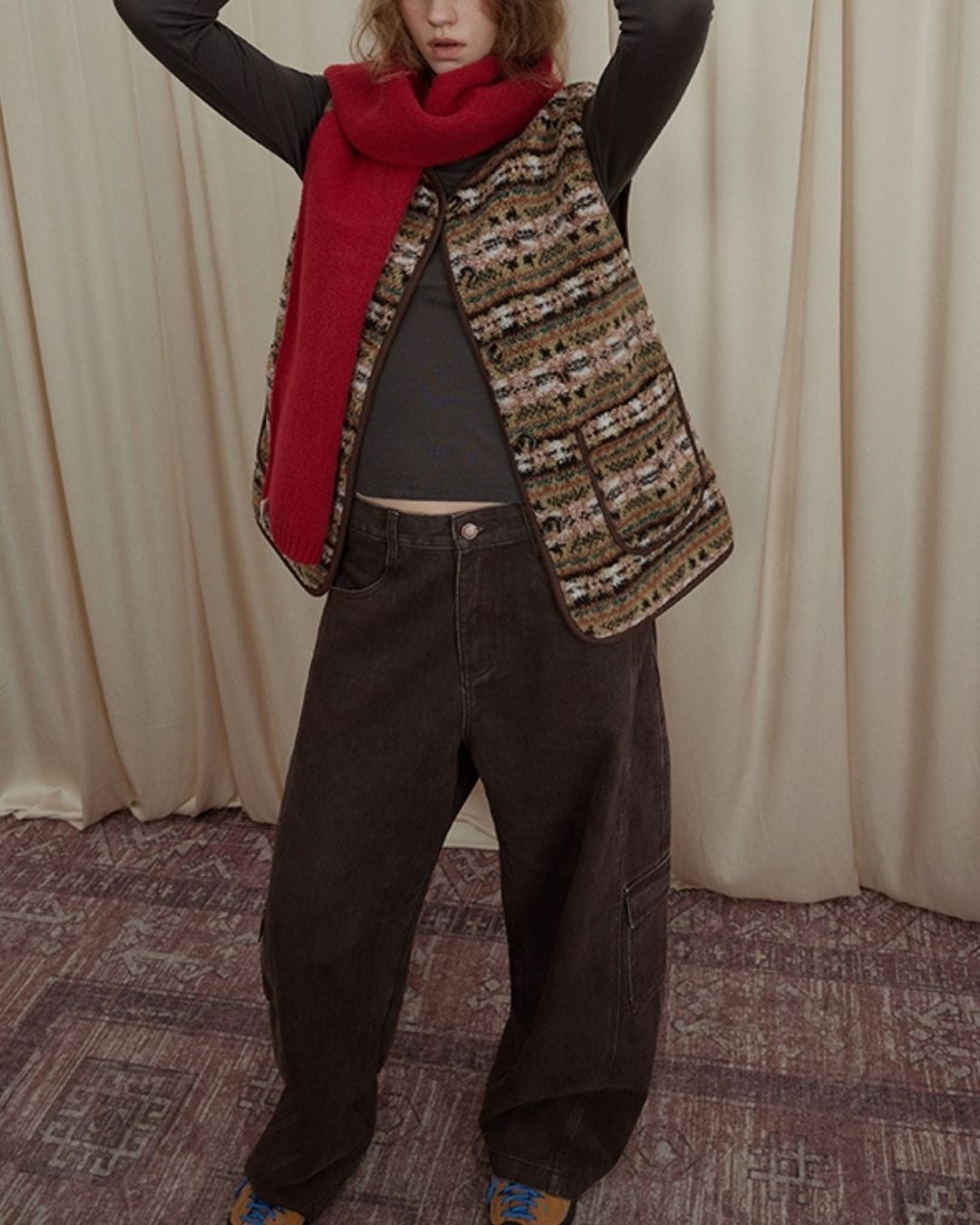 Work Denim Wide Pants　DP008