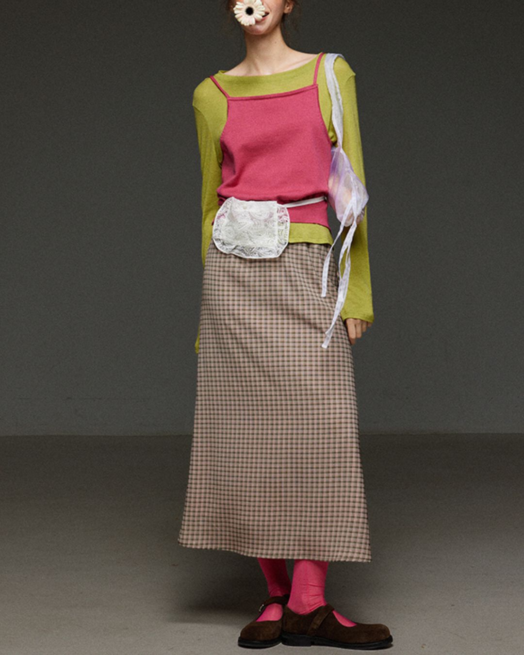 Back-open Camisole Knit Vest　KN033