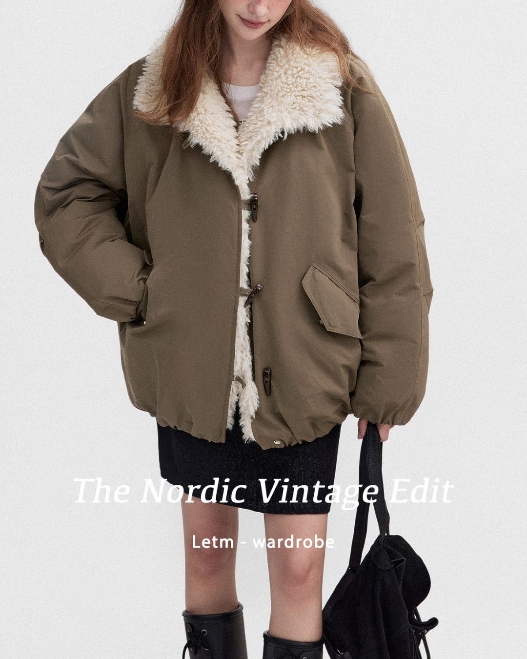 Fur-lined Down Jacket　JK057