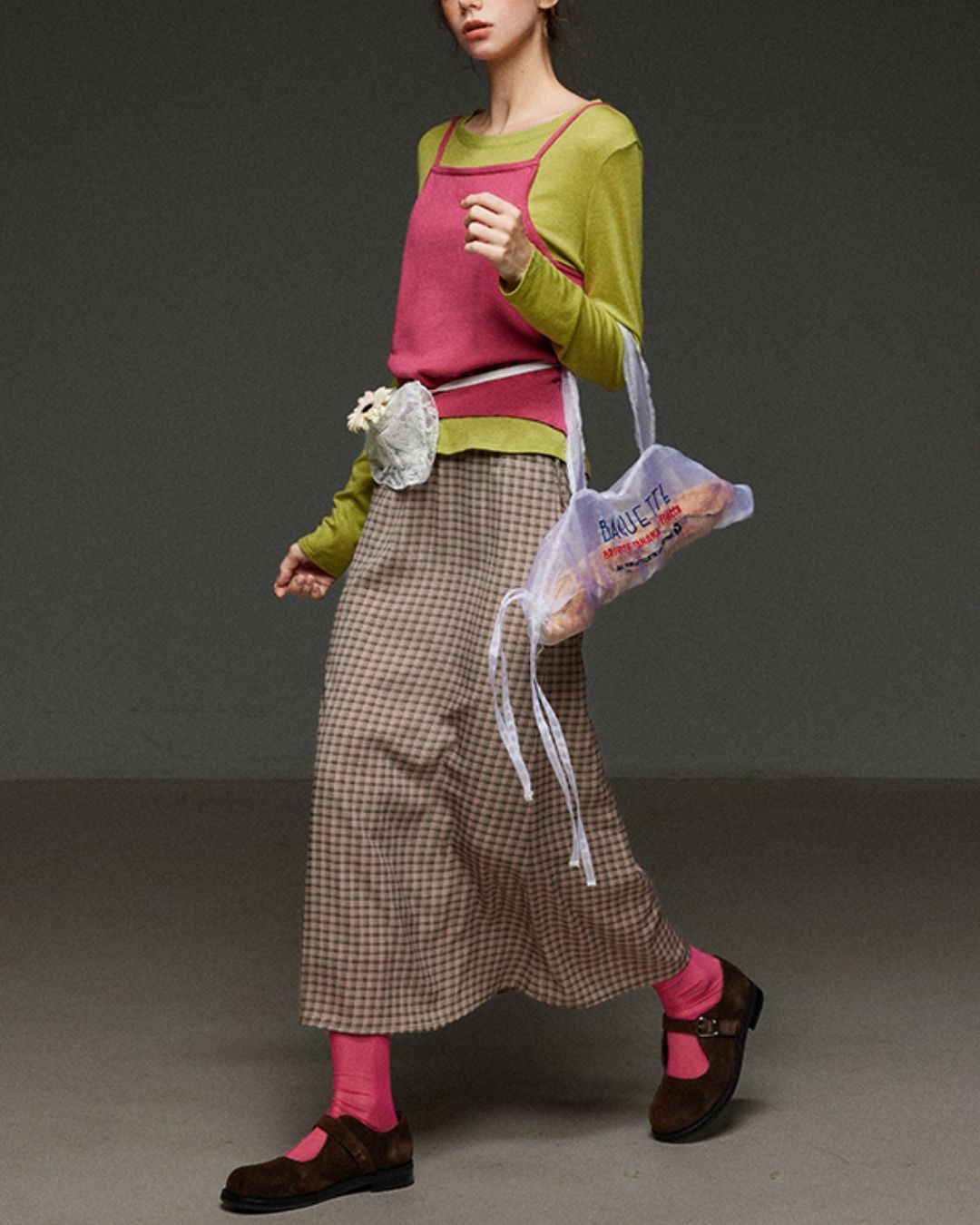 Boat Neck Slim Fit T-shirt　LT012