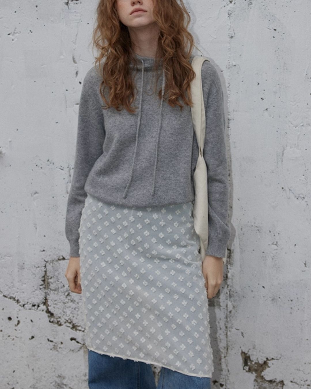 Drawstring Bottle Neck Knit　KN067
