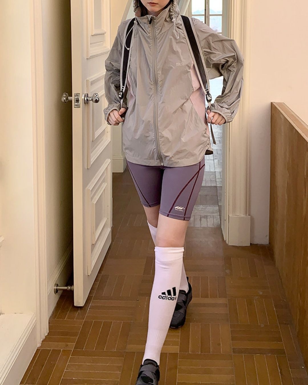 Color Block Fitness Shorts　SP002