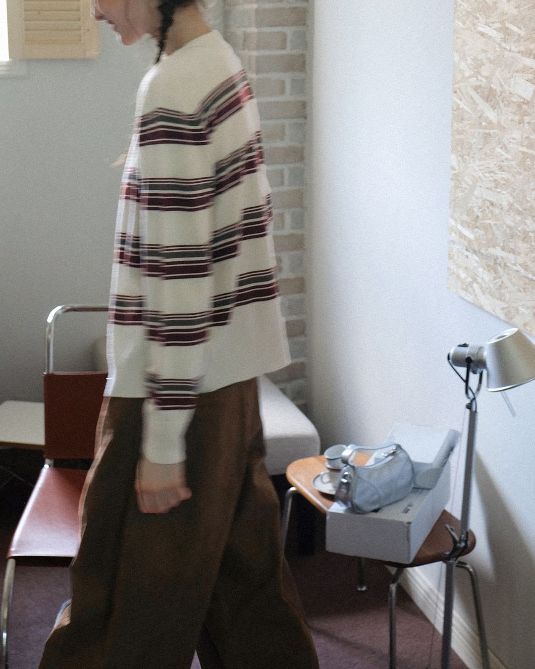 Border Knit Cardigan　KN021