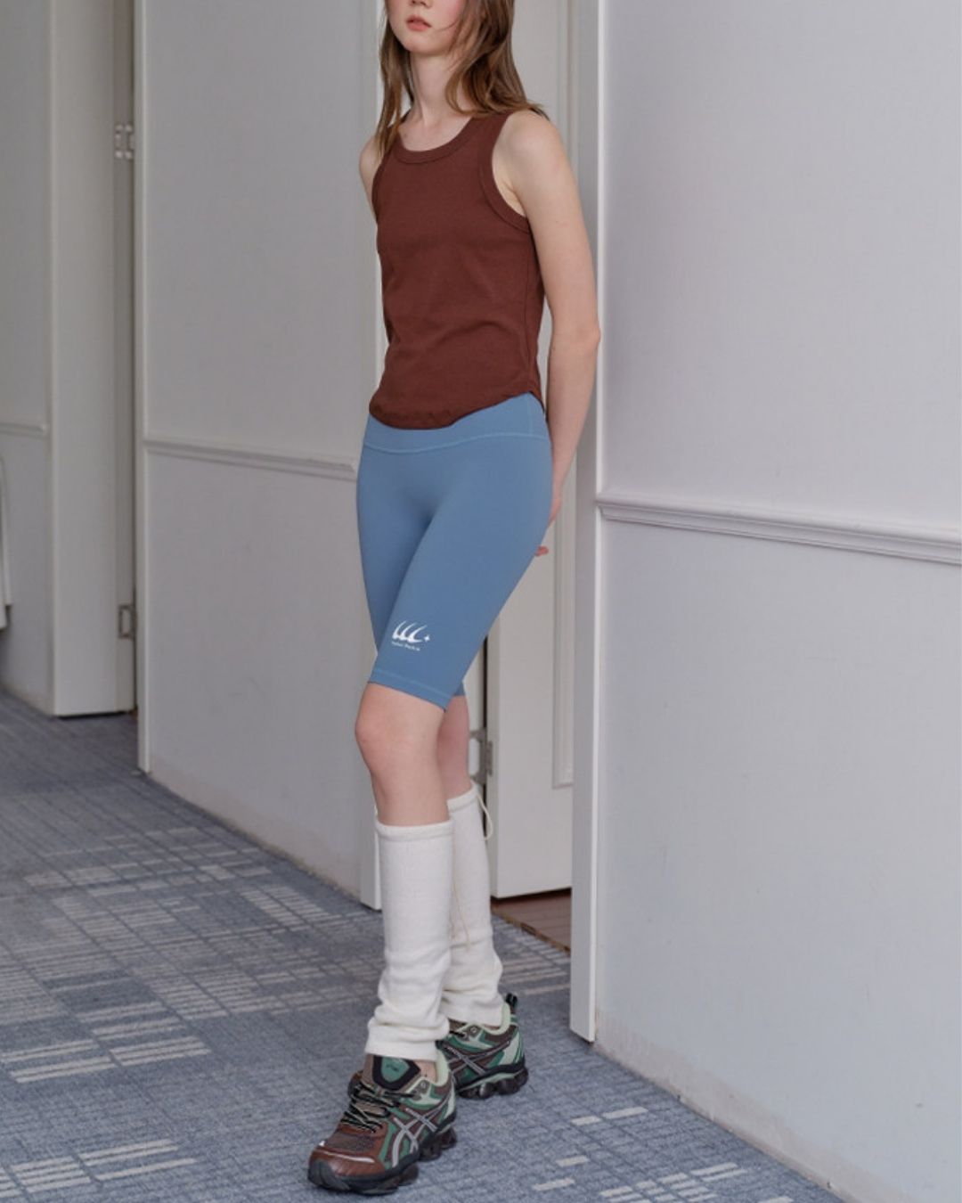 High-waisted Above-the-knee Fitness Pants　SP003