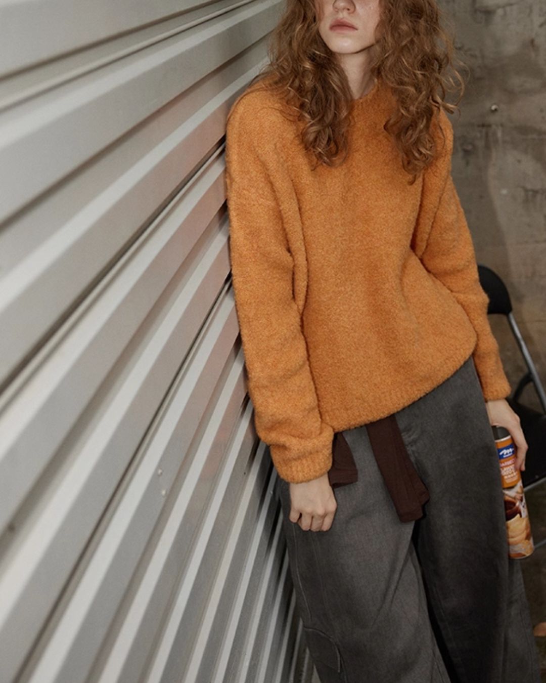 Wool Crew Neck Sweater　KN046