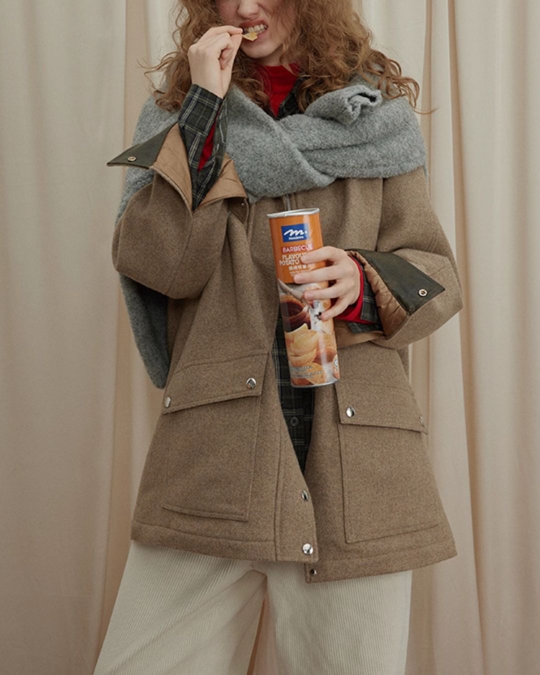 Contrast Color Classic Jacket　JK043