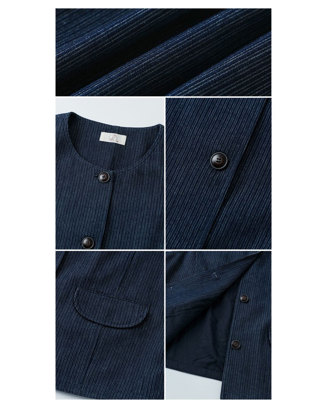 Crew Neck Denim Vest　VT025