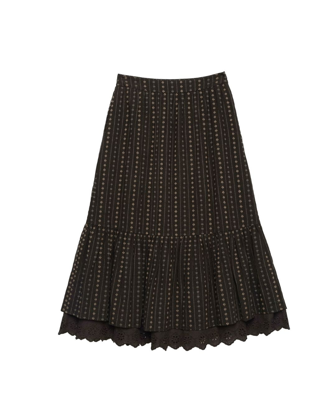 Floral Striped Mermaid Skirt　SK014