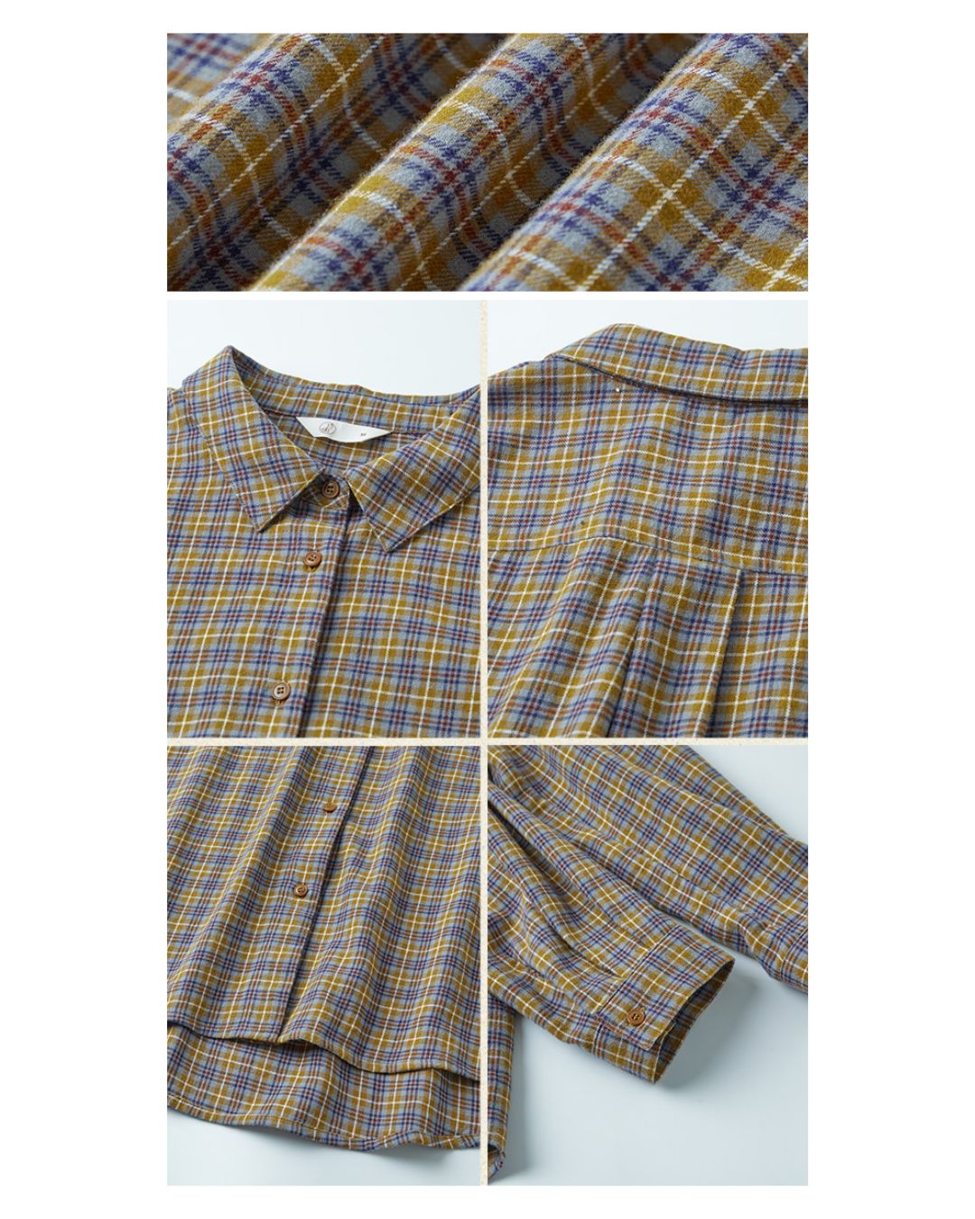 Check Retro Shirt　LS059