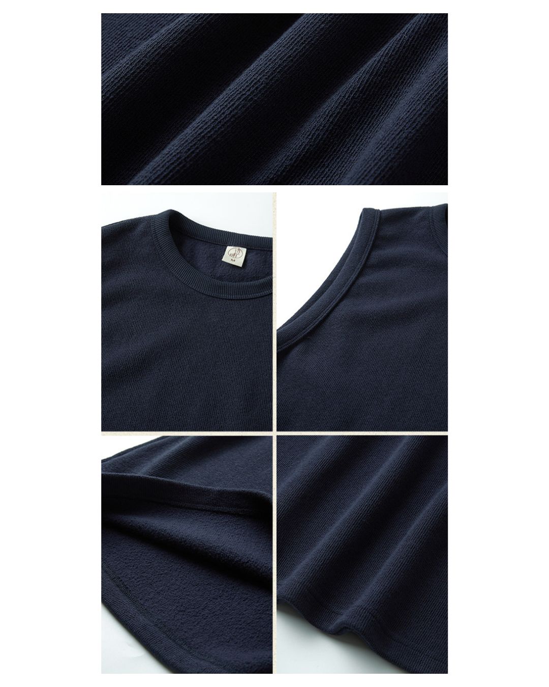 Crew Neck Cotton Knit Vest　VT024
