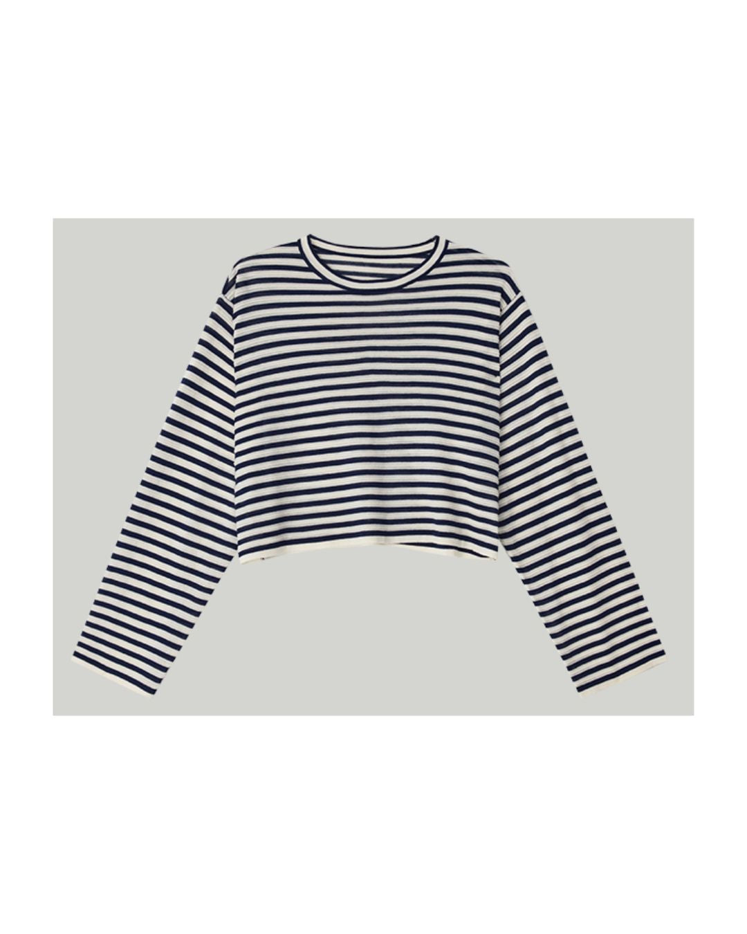 Striped Knit T-shirt　KN018