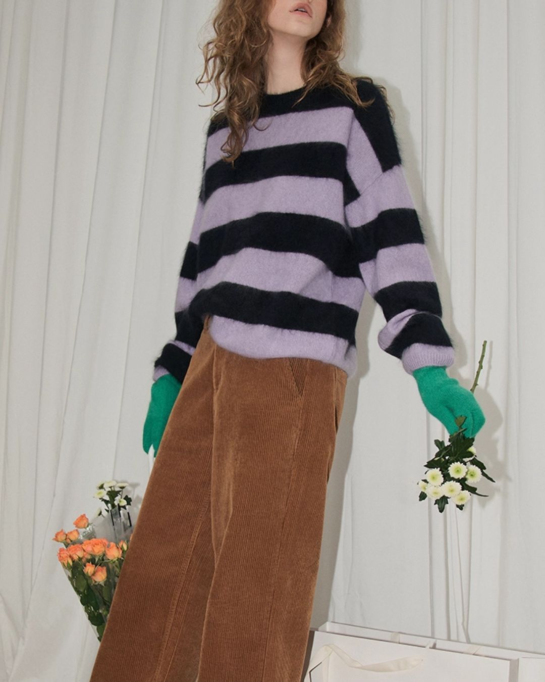 Thick Border Wool Loose Knit　KN061