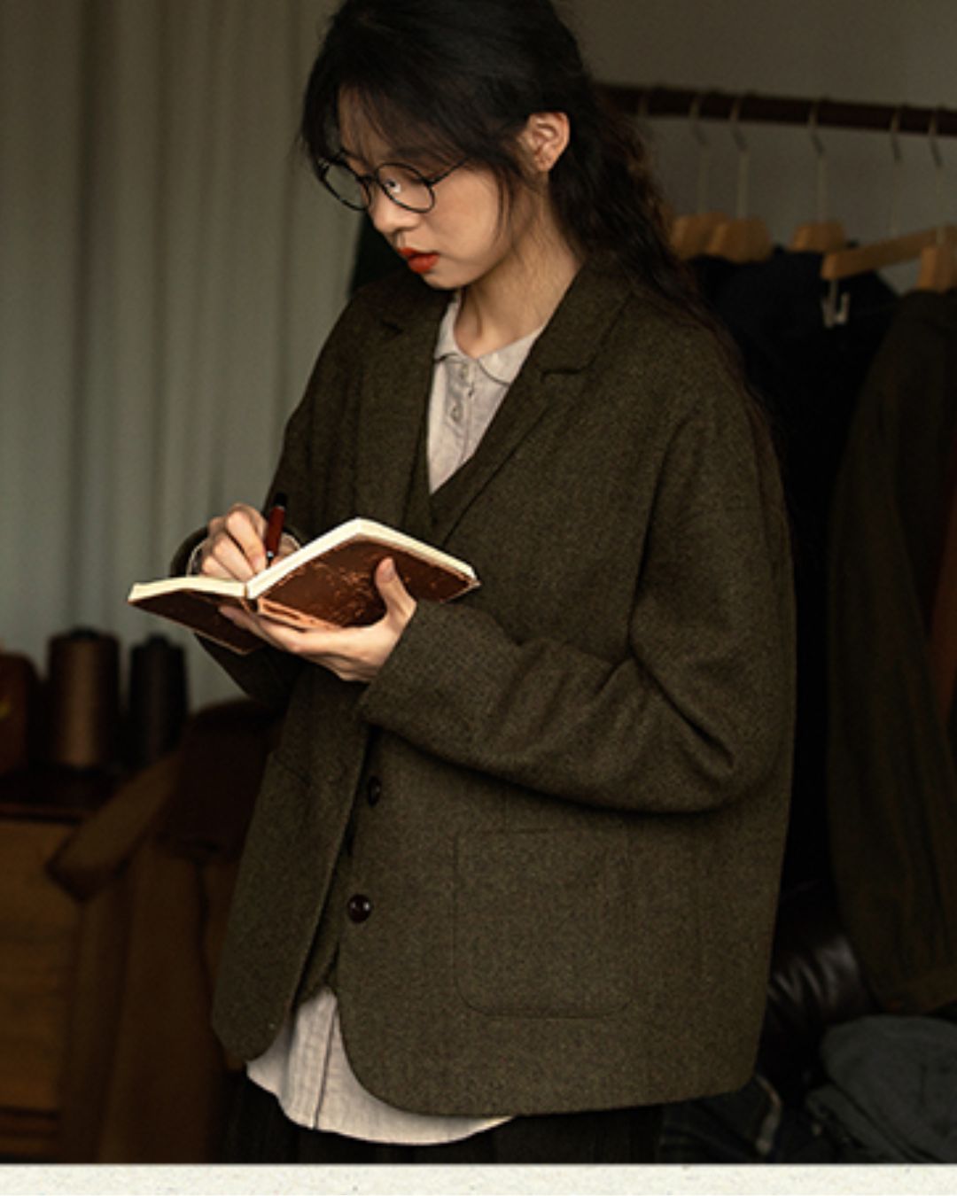 Retro Tweed Tailored Jacket　JK032