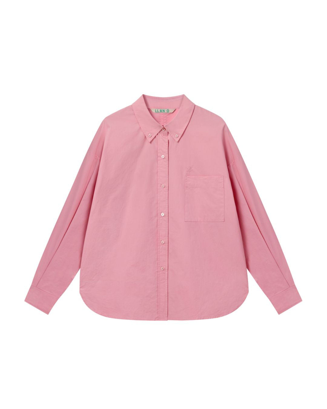 Back Half Button Collar Shirt　LS032