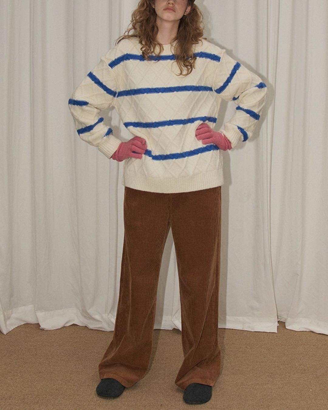 Corduroy Straight Pants　PT019