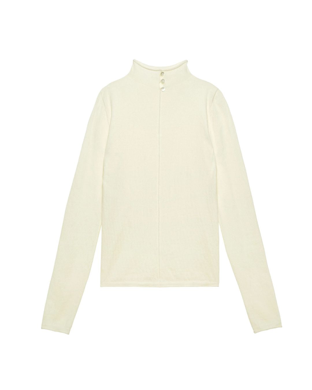 Wool Slim Fit High Neck Knit　KN094