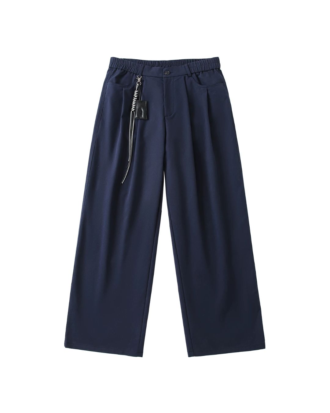 Rope ＆ Leather Tag Tuck Wide Pants　PT033