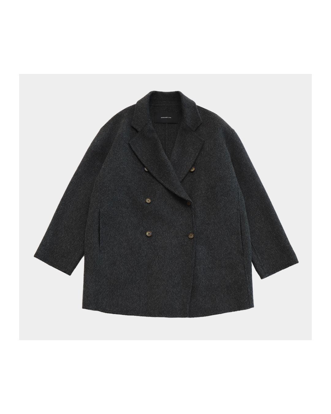 Woolly Double-breasted Coat　CT003