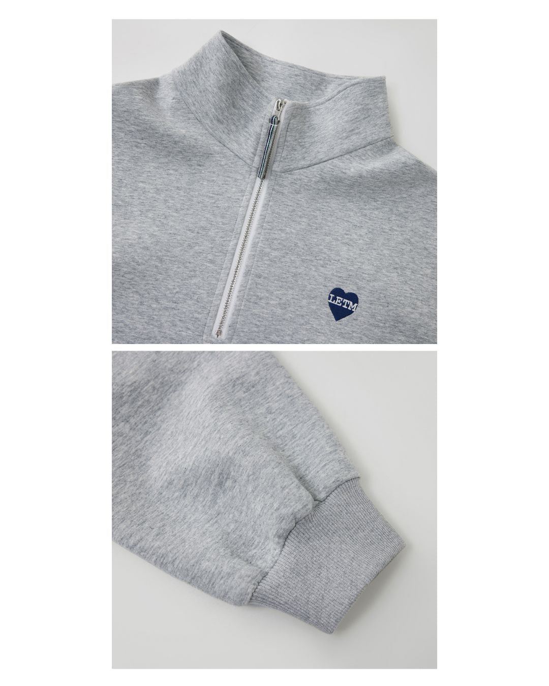 Heart Half-zip Sweat & Skirt　SW004