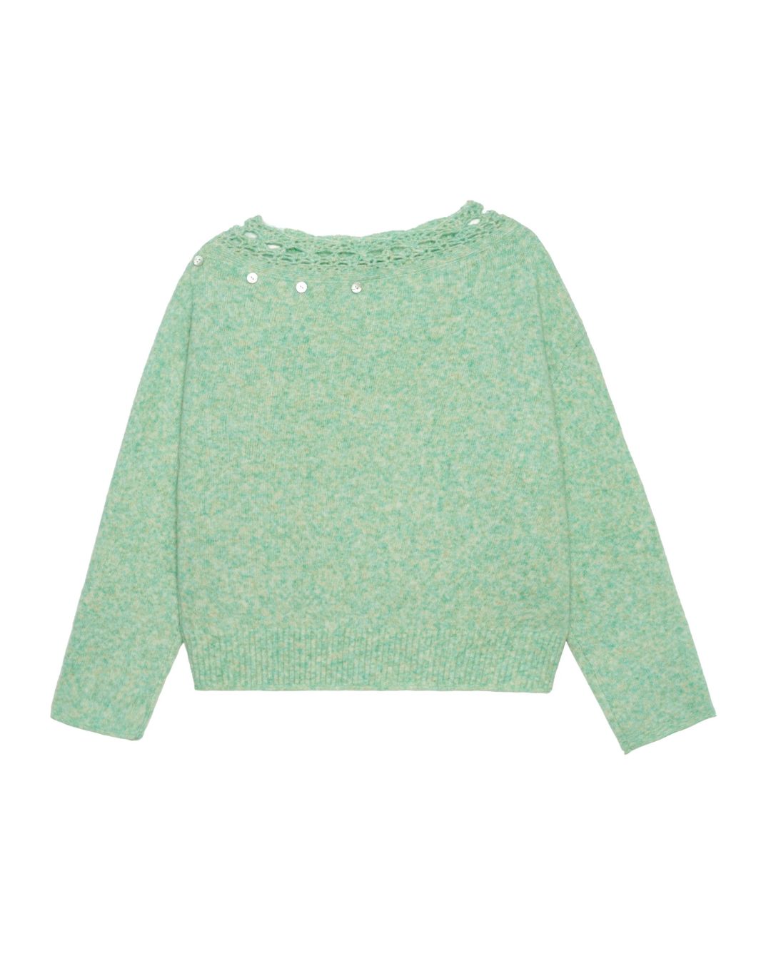 Crochet Off-the-shoulder Knit　KN093