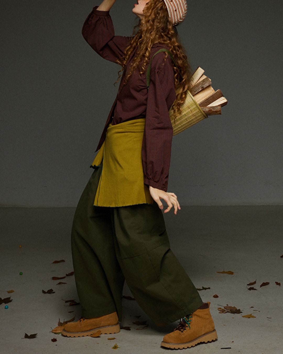 Hooded Checked Shirt　LS031