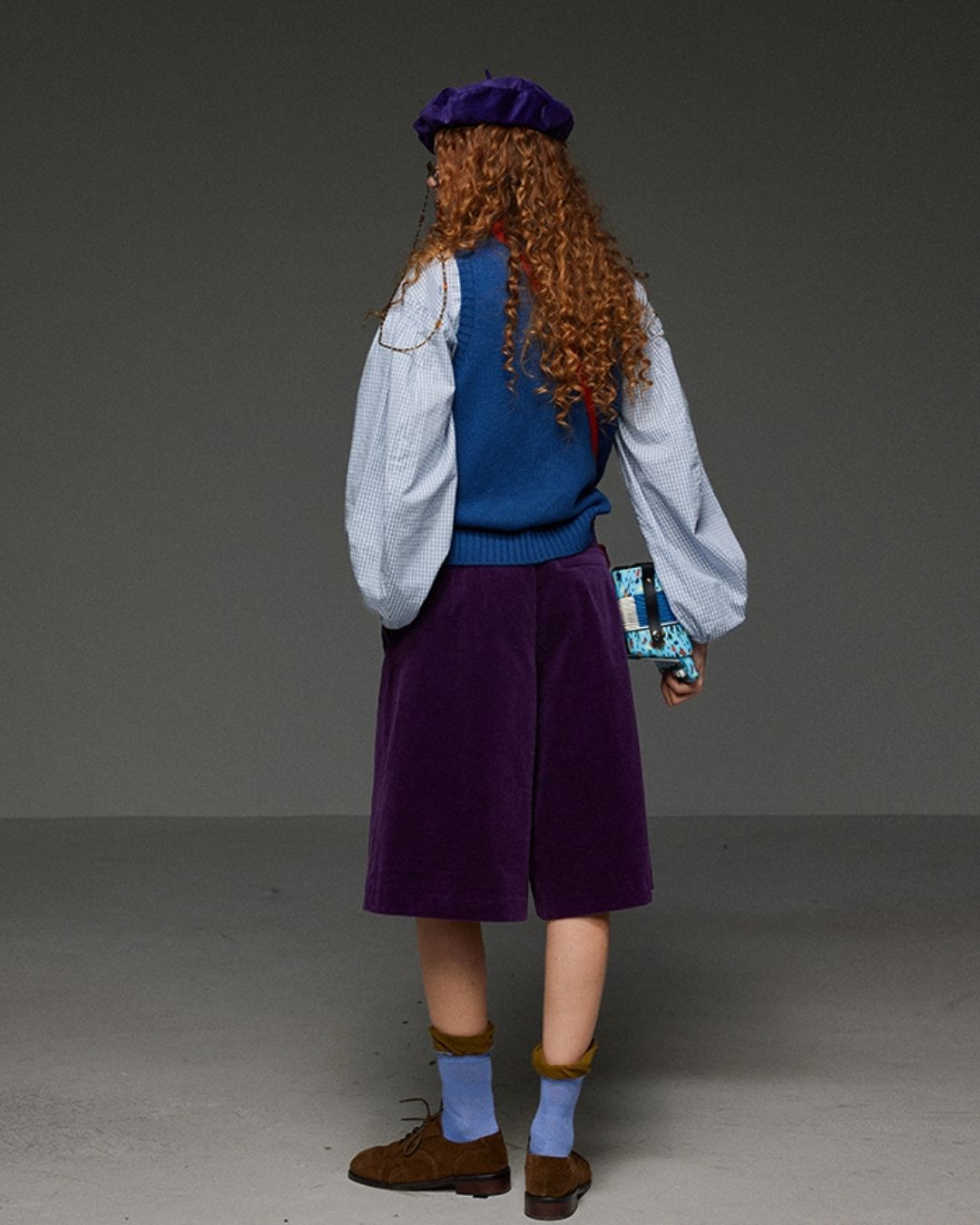 Corduroy Wide Half Pants　PT015