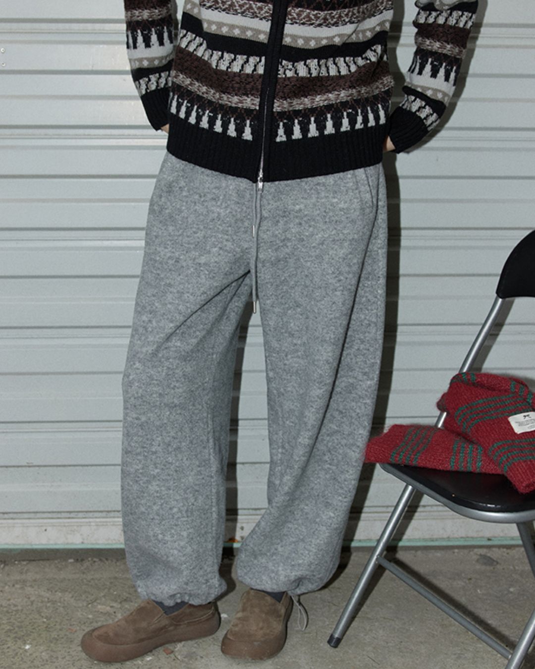 Drawstring Wool Casual Pants　PT023