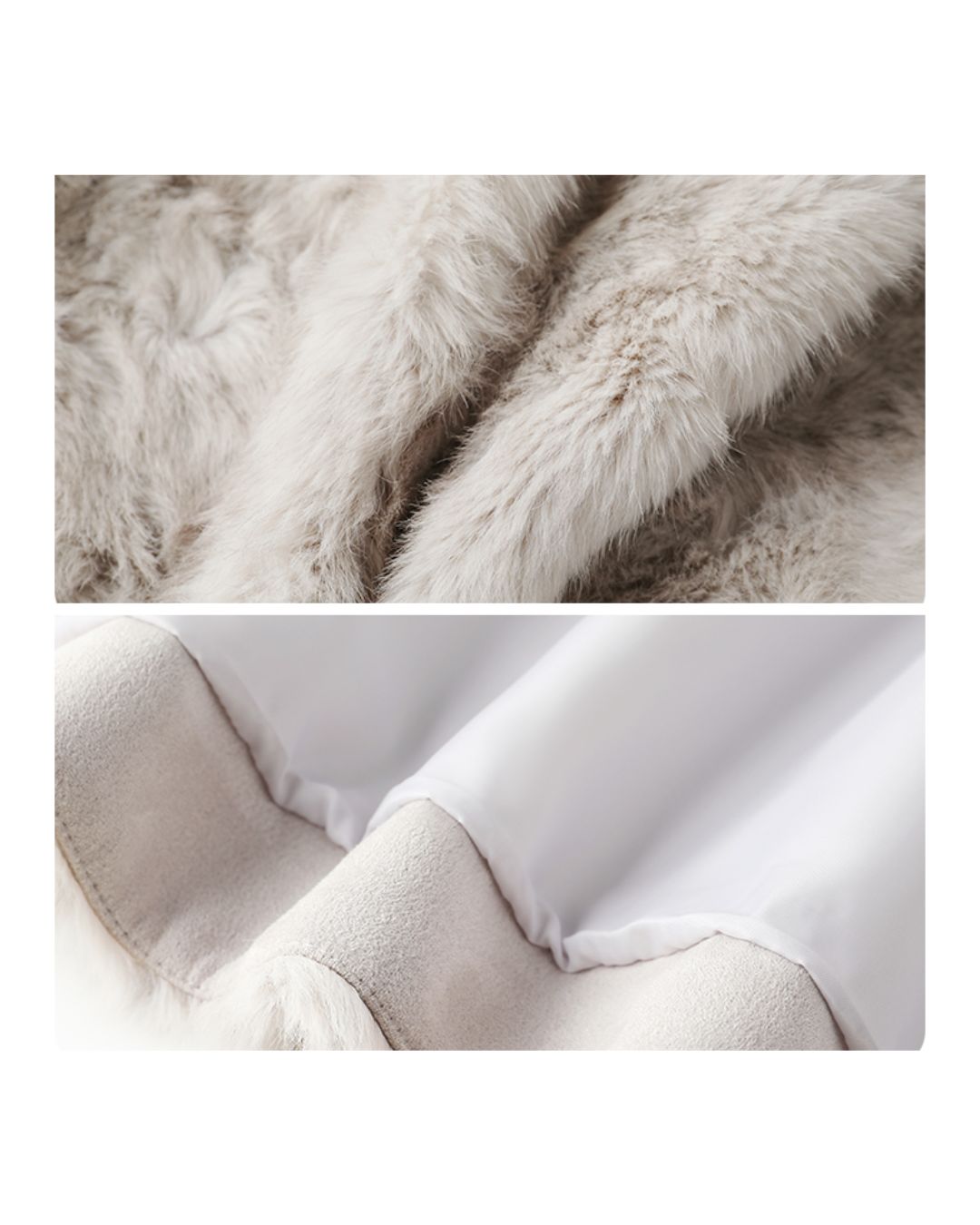 Faux Fur Colorful Button Jacket　JK076