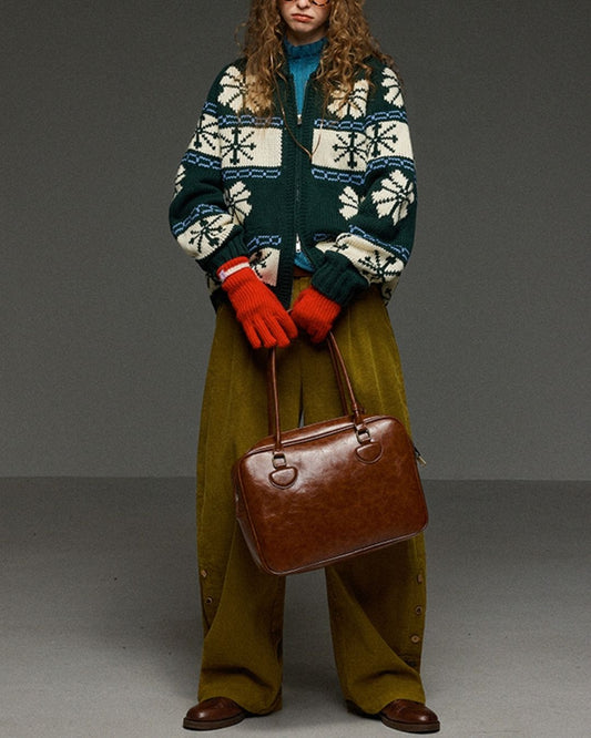 Corduroy Floral  Wide Pants　PT028