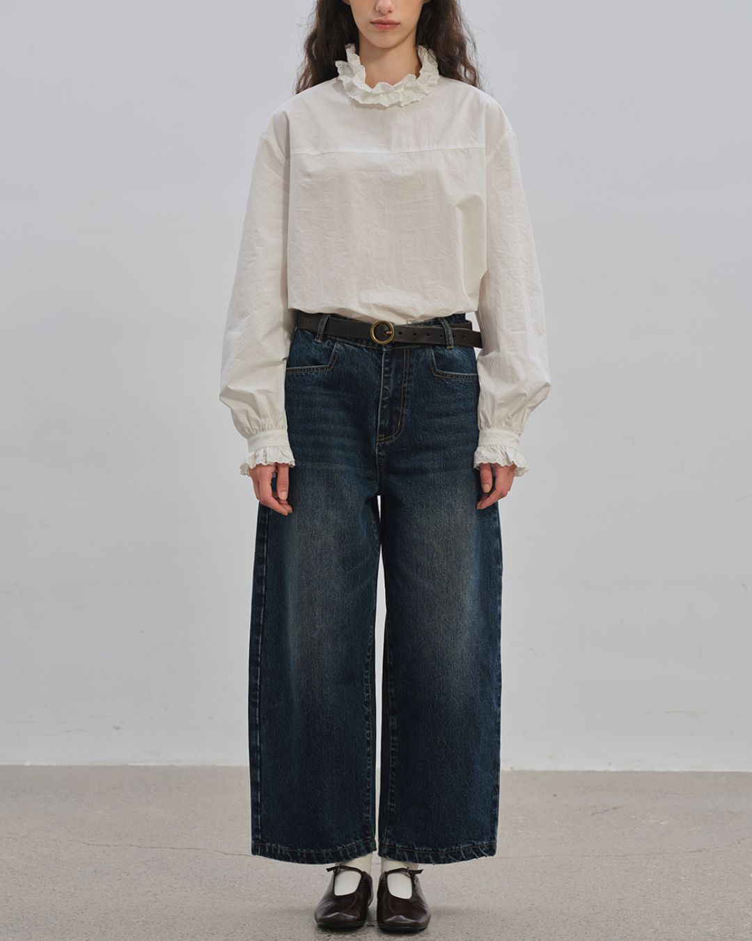 Curved Ankle Denim Pants　DP005