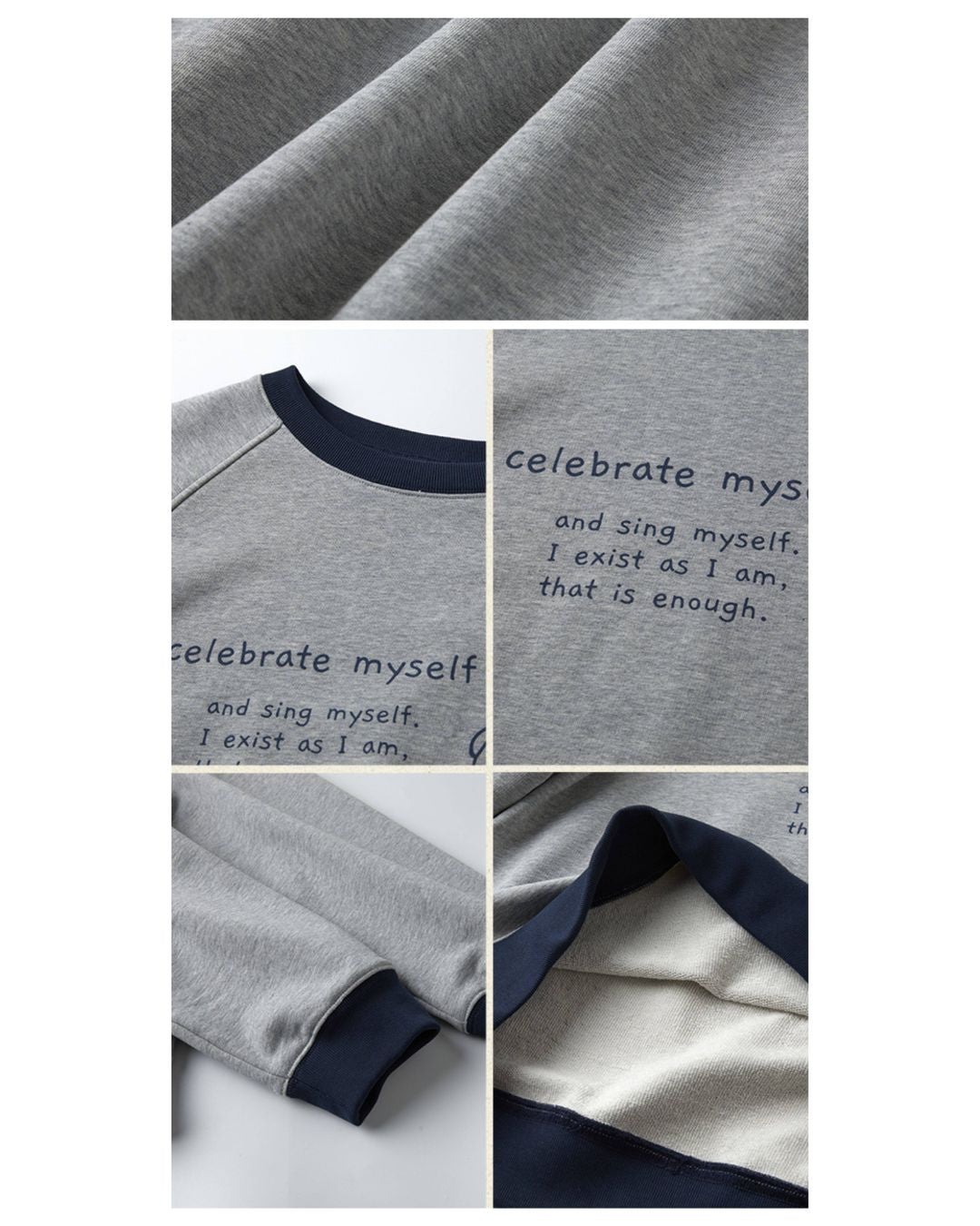 Colorblock Letter Print Sweat　SW011