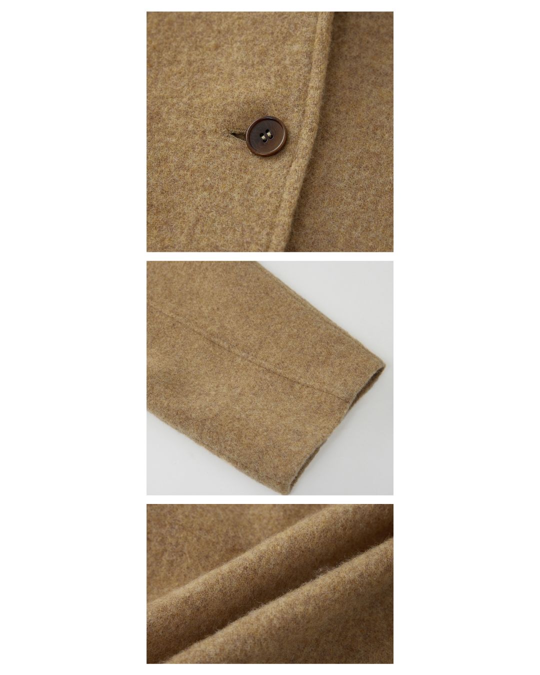 Stand-collar Wool Jacket　JK027