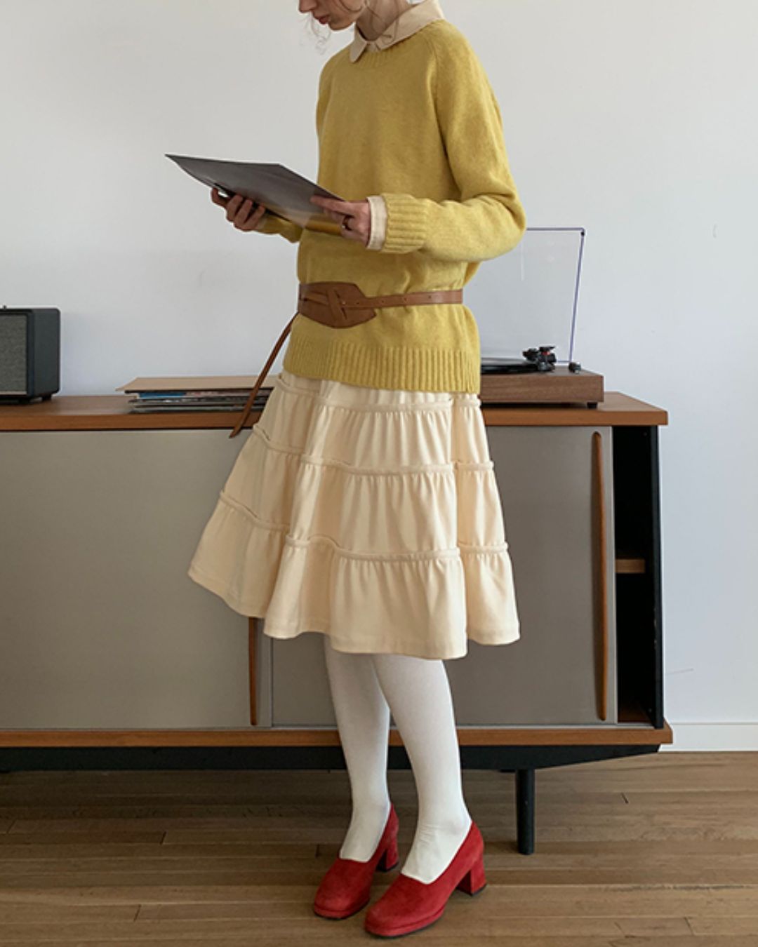 Basic Round Neck Sweater　KN003