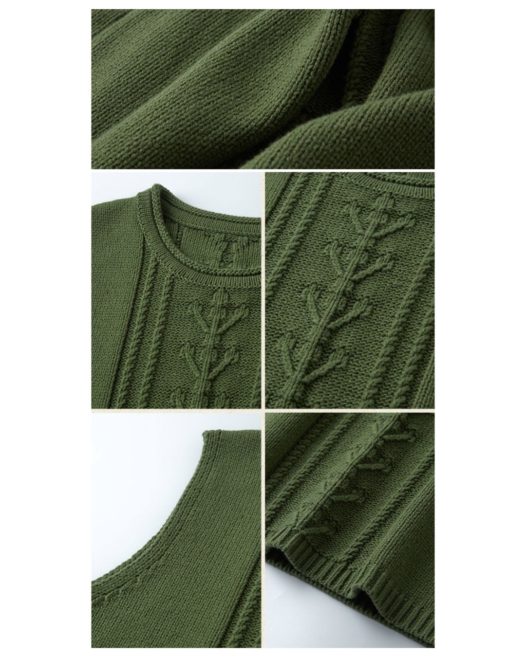 Crew Neck Relaxed Knit Vest　VT023